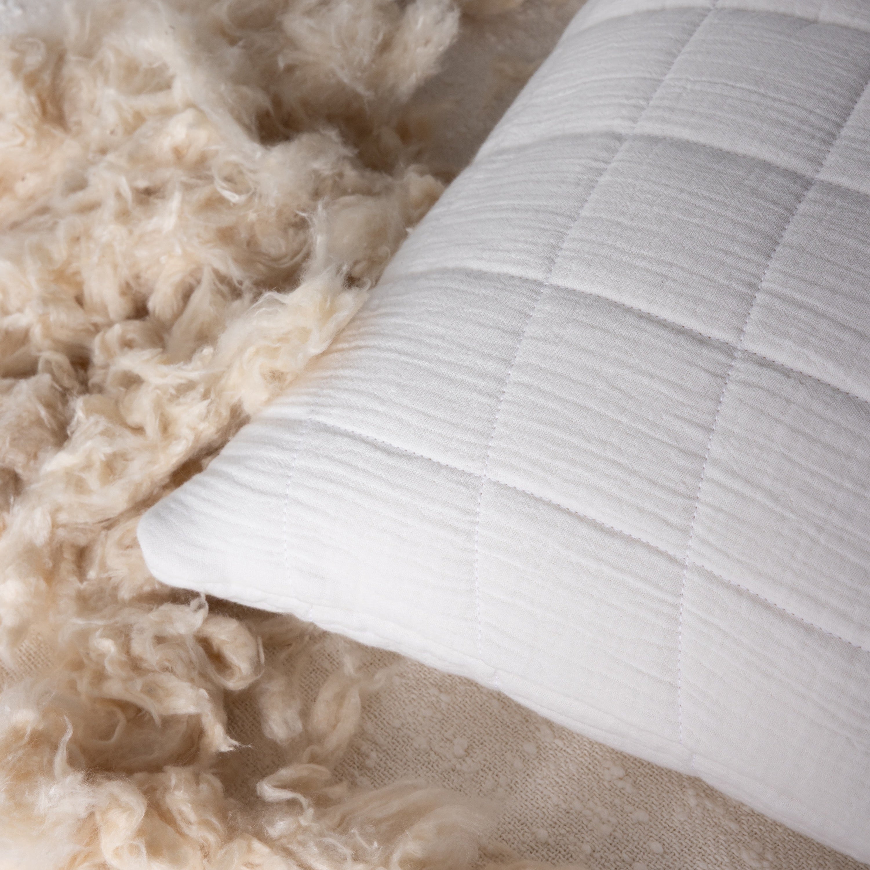 Organic Kapok Quilted Bed Pillow