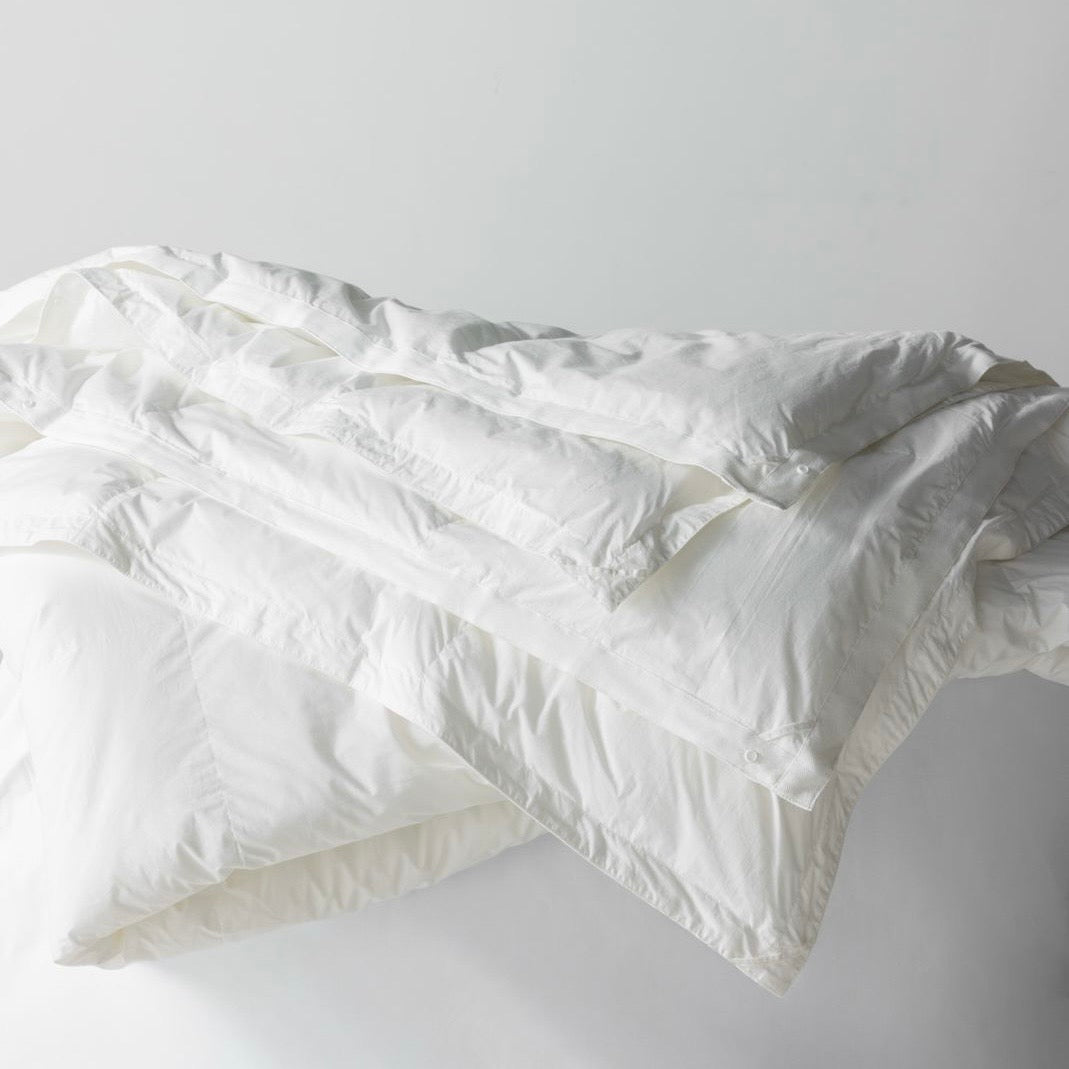 Sierra Dreams Align Oversized Duvet Insert made on a bed