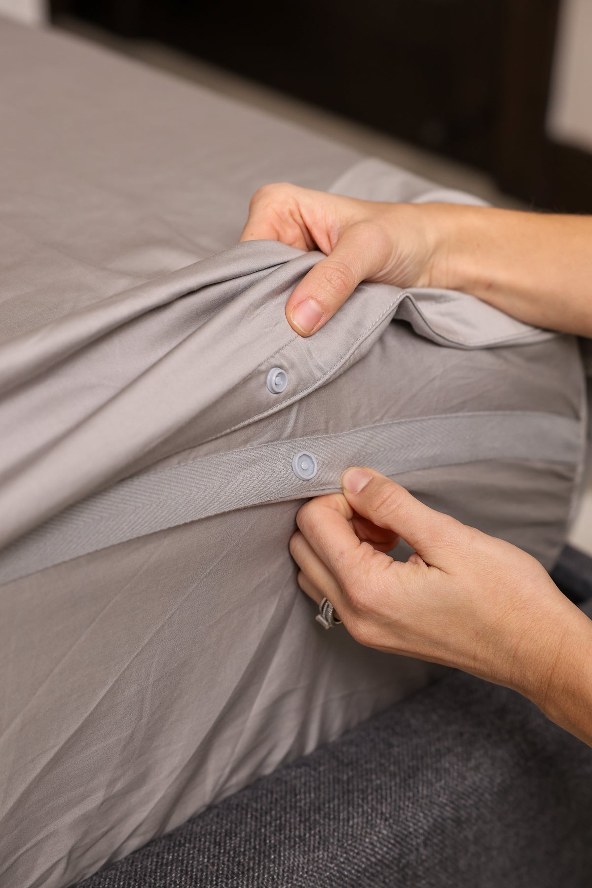 Sierra Dreams sheet sets made on a bed