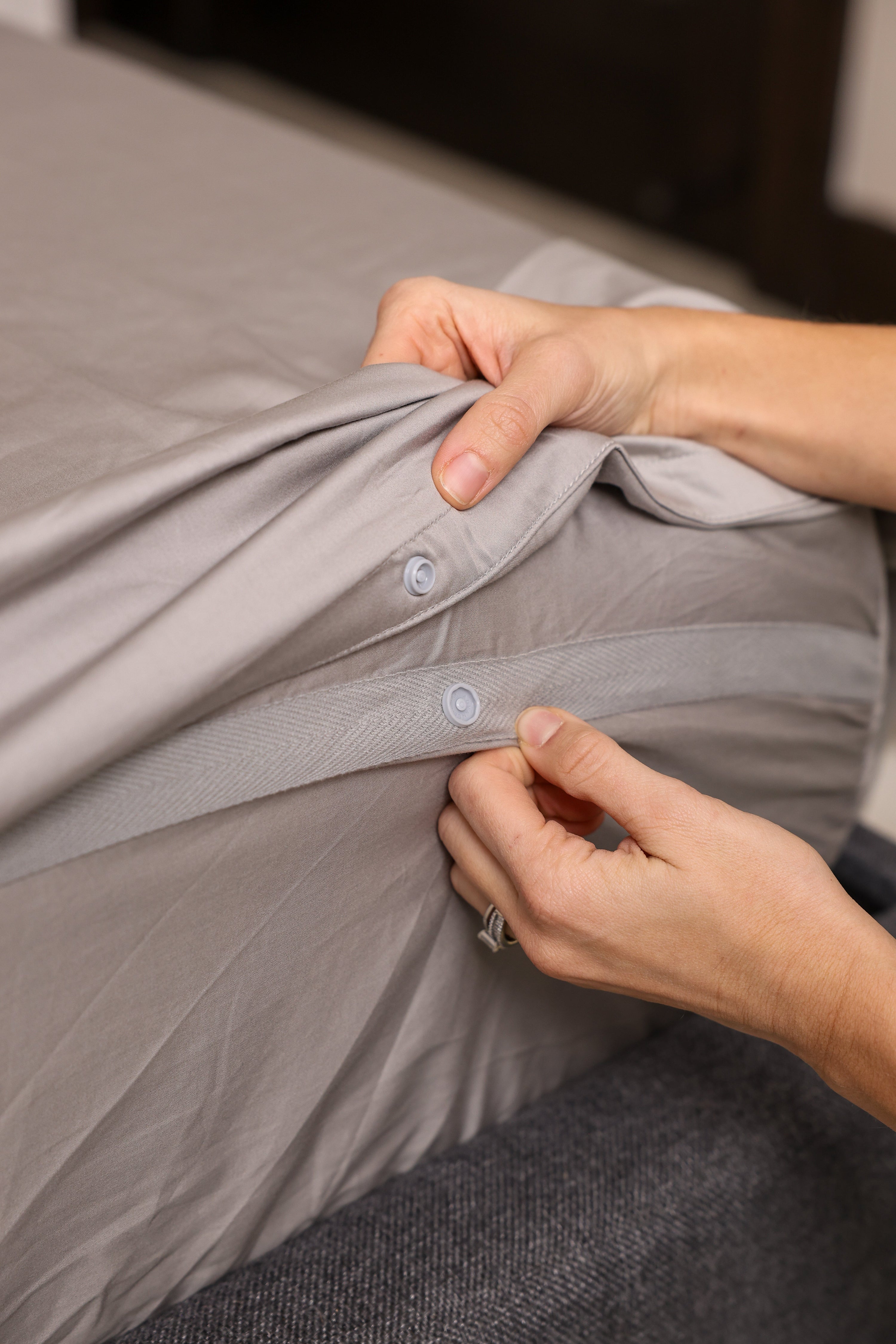 Sierra Dreams sheet sets made on a bed