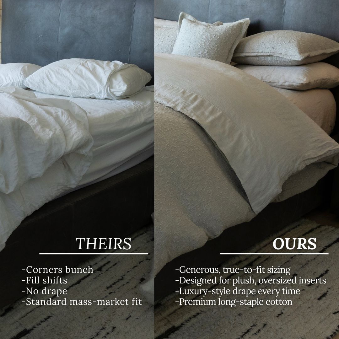 synthetic duvet before and after degradation flat lumpy fibers
